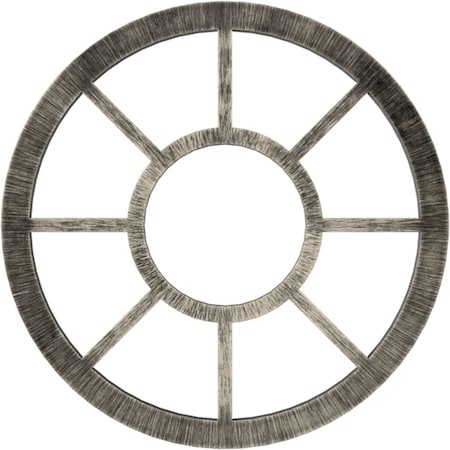 Ekena Millwork Grace Architectural Grade PVC Pierced Ceiling Medallion, Antiqued Warm Silver, 22"OD x 8"ID x 3/4"P CMPP22GRAWS